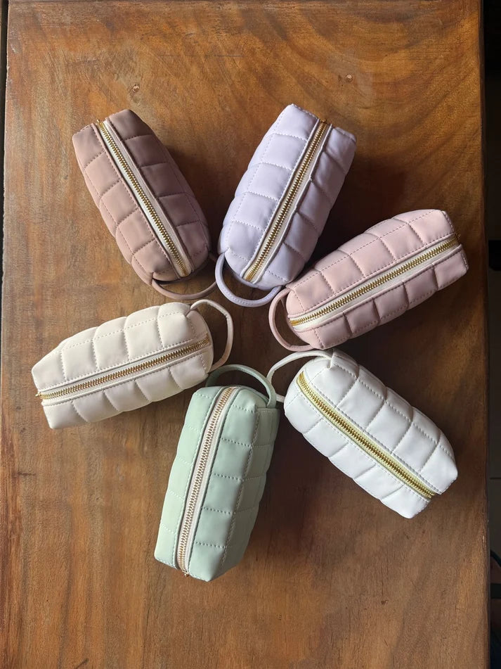 Pastel Pink Makeup Pouch